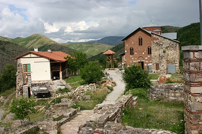 + манастир Бањска,поглед са пирга +