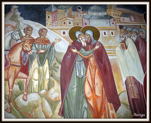 SVETI SIMEON I SVETI SAVA - freska