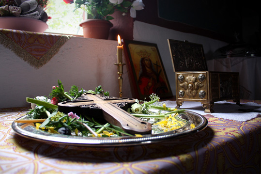 Sunday of the Holy Cross in the Church of Saint Geogios of Drimia, Stavroupoli, Xanthi