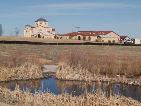 It is almost spring at St Luke, the ice on the little pond is thawed