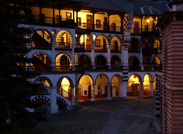 Night in the Rila Monastery