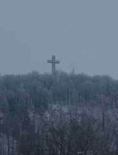 Cross on Mountain