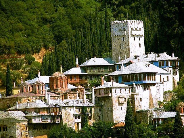 Sfantul Munte Athos prin teleobiectiv: Manastirea Dochiariou