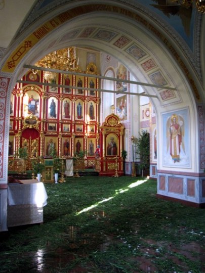 Wnętrze cerkwi p.w. Archanioła Michała