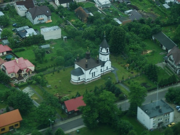from above