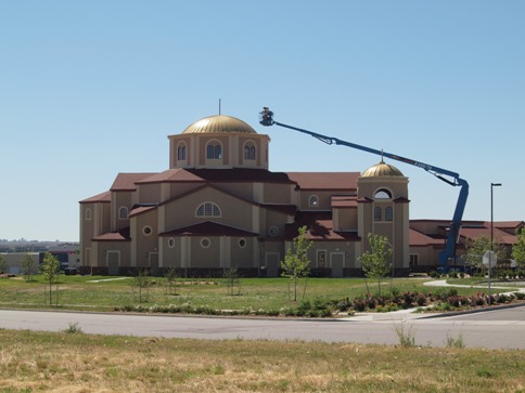 Oops!  The lifet is too short to set the large cross on St Luke, better luck next week