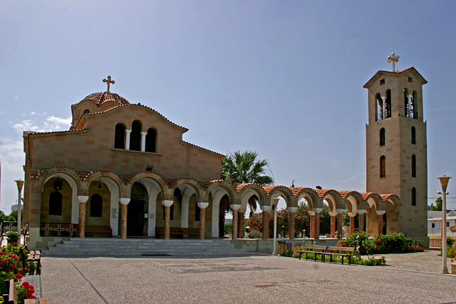 Agios Nectarios Church in Faliraki, Rhodos