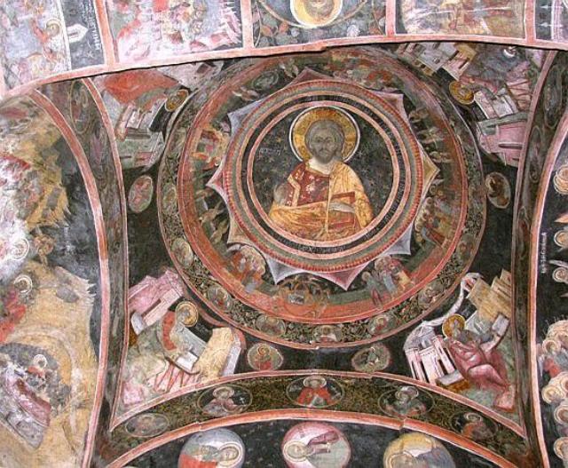 Fresca originala din biserica schitului Turbati