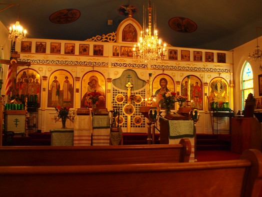 Iconostatis Holy Tranfiguration Cathedral OCA Denver Colorado