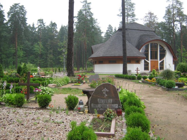 The cemetery in Sigulda, Latvia