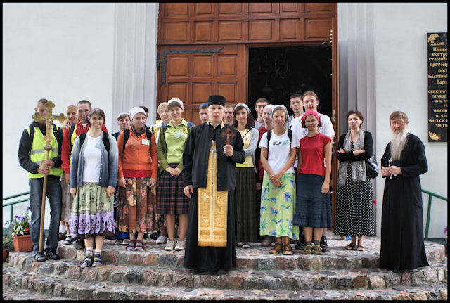 Uczestnicy Pieszej Pielgrzymki Gródek - Supraśl 