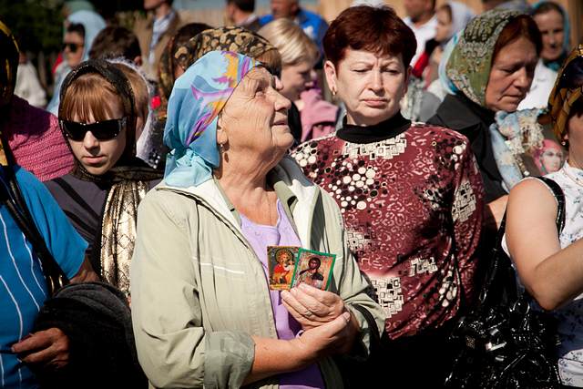 на службе под открытым небом
