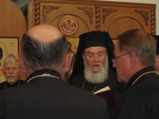 Bishop Basil reads the Vesperal Psalm