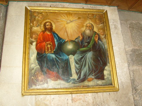 The complete icon in which Jesus wept with tears of blood few years ago.