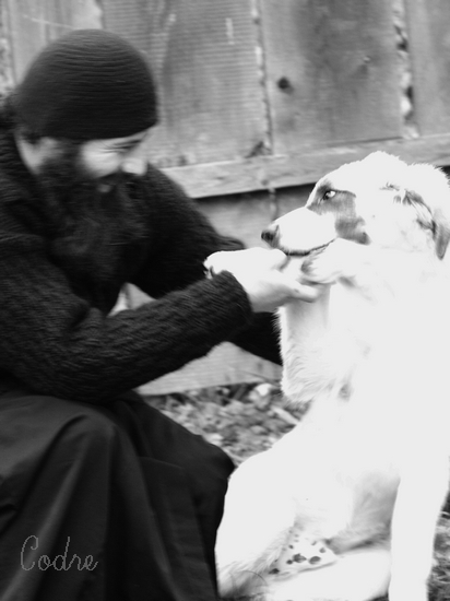 Black and white joy moment  
