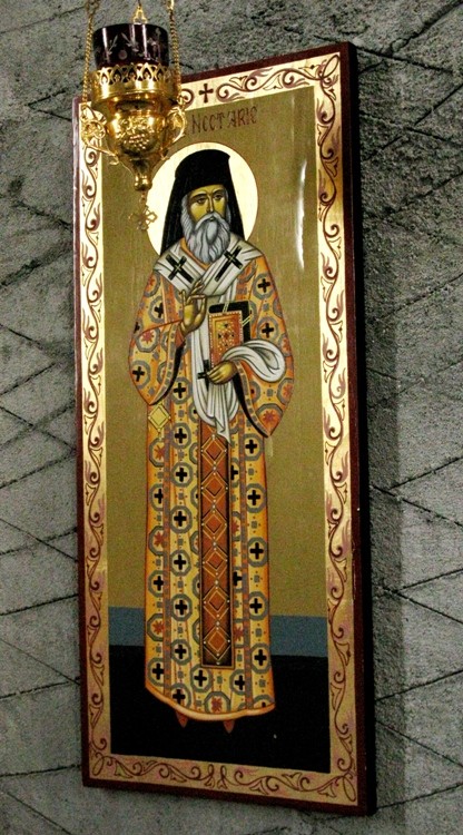 Sfantul Nectarie Taumaturgul la manastirea Făget (Braşov)