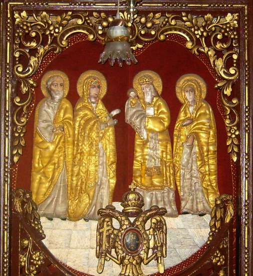 Dvera in Church of The Holy and Righteous Symeon in Jerusalem
