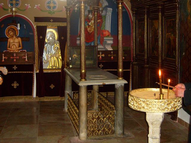Tomb of The Holy and Righteous Symeon in Church of The Holy and Righteous Symeon in Jerusalem.