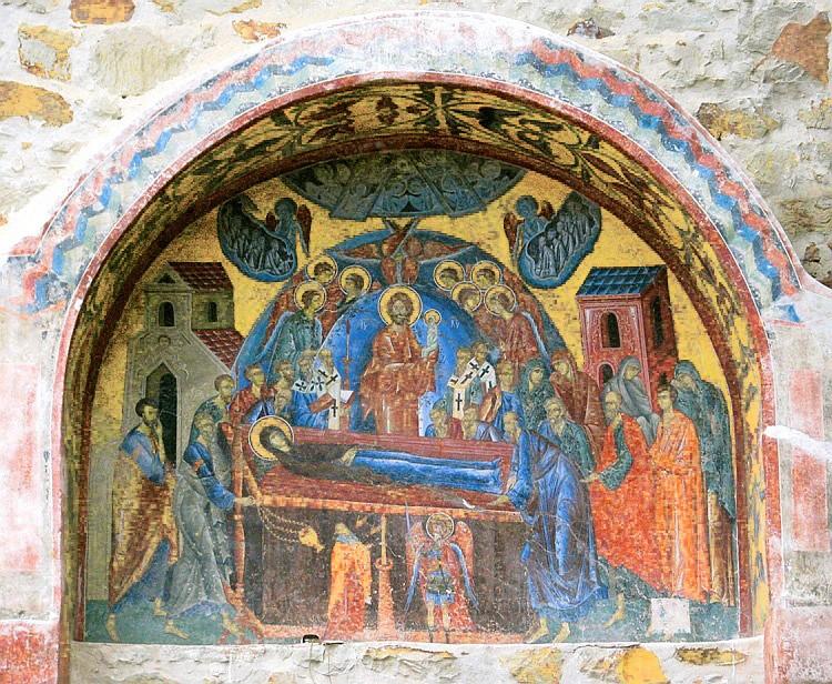 Adormirea Maicii Domnului: Icoana de hram a mănăstirii Bistriţa - Moldova,