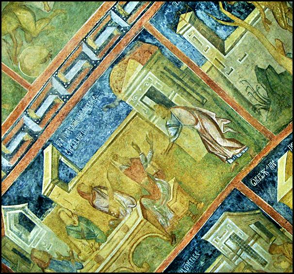 Holy Virgin, Rock Church, fresco - XIVc. - Ivanovo