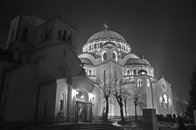 St. Sava Churches By Night