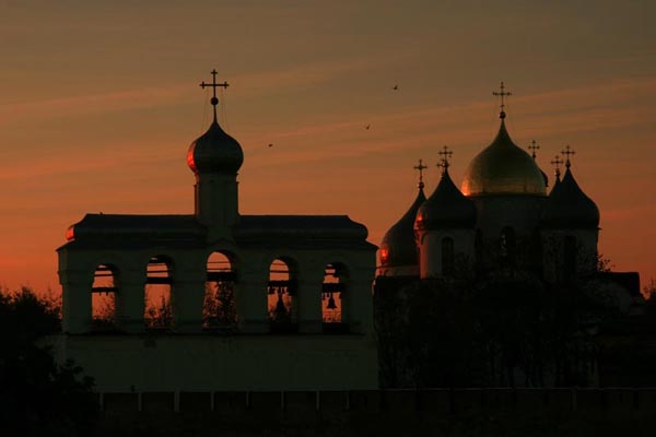 Святая София на закате