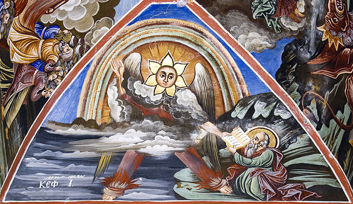 Великата Лавра, стенопис