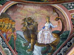 Damianka 
Fresco outside the church of Trojan Monastery 
2011-03-27 08:31:24