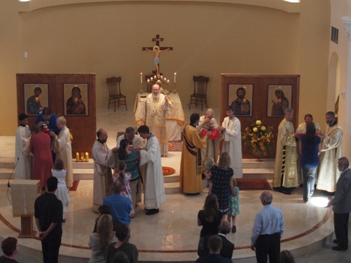 Bishop Basils's First Communion at St Luke AOC