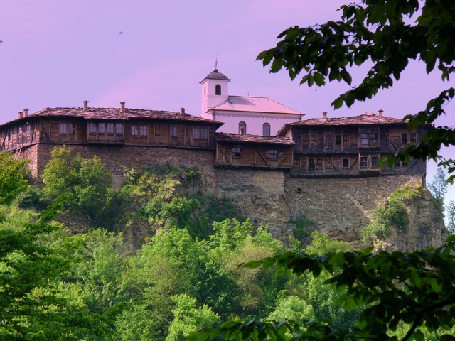 Gloshene Monastery  "St. Georg  the Victorious" in the evening sun