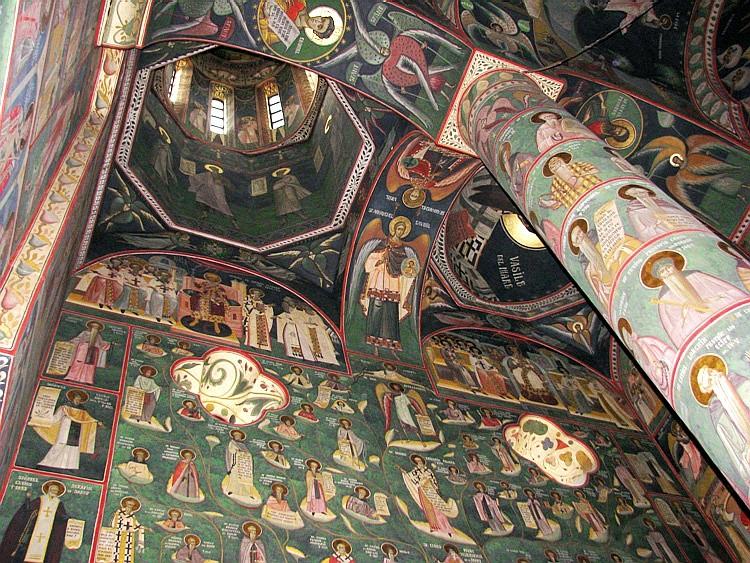 Mănăstirea Lainici - Biserica nouă (pronaos)