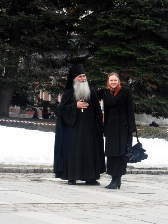 Беседа со священником.