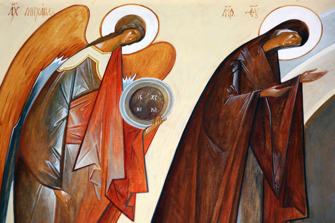 Icon of the iconostasis of Saint Trinity and Saints Cosmas and Damian parish, Brussels 