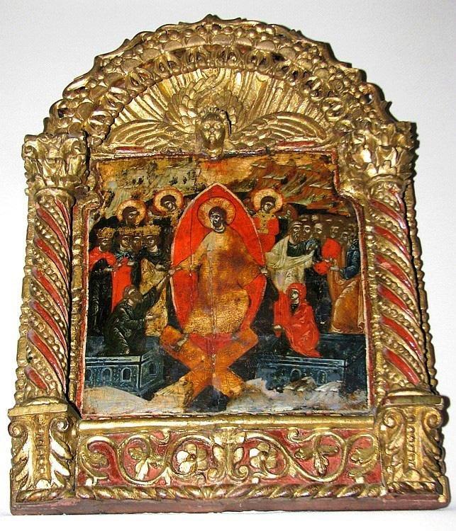 Hristos a înviat din morţi / cu moartea pre moarte călcând ...
