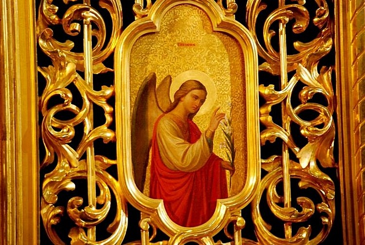 Archanioł Gabriel, ikona na Królewskiej Bramie ikonostasu soboru Marii Magdaleny