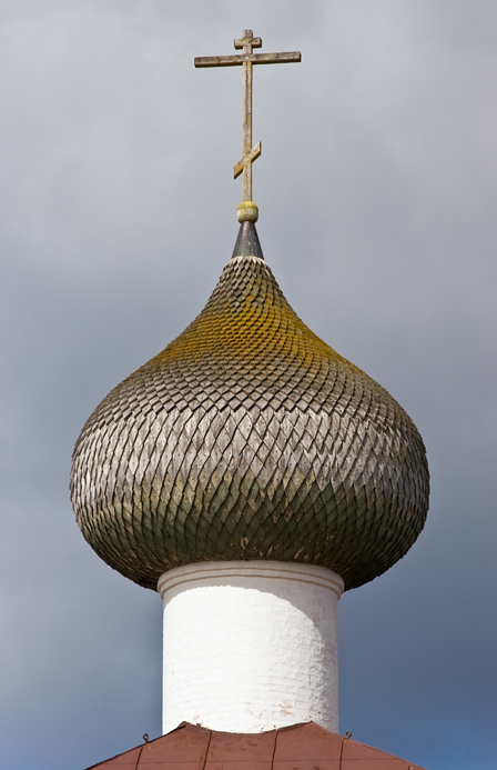 Cupola of Annunciation church in Solovetsky monastery