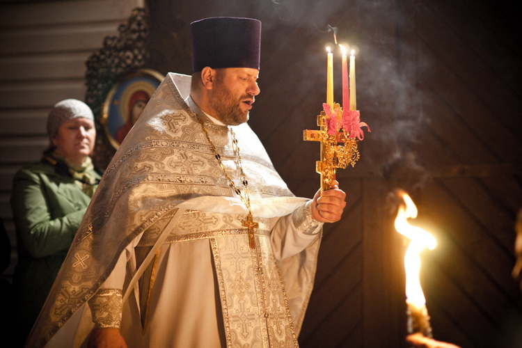 Uroczysta Jutrznia Paschalna / Christos Woskresie - Bialystok, Podlachia