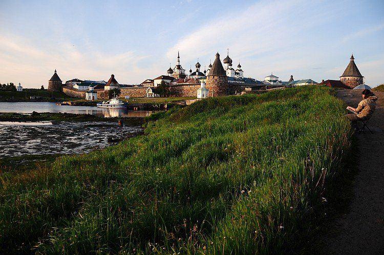 white nights at Solovki Monastery