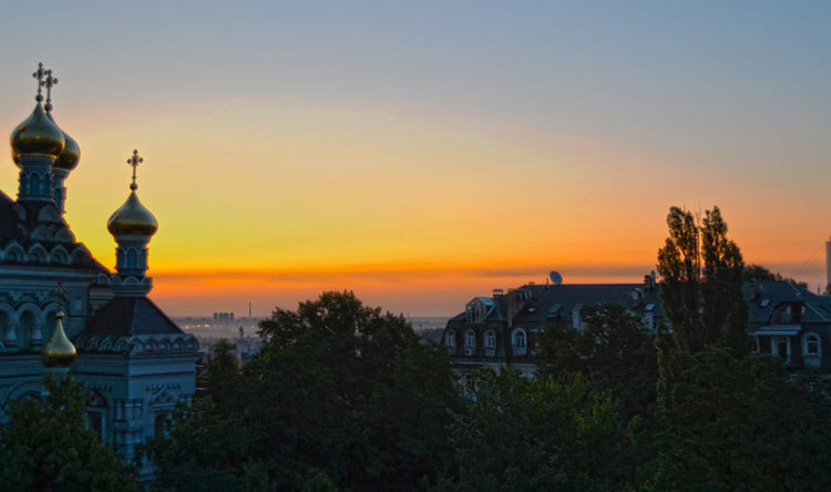 Sunrise in Kiev-HDR