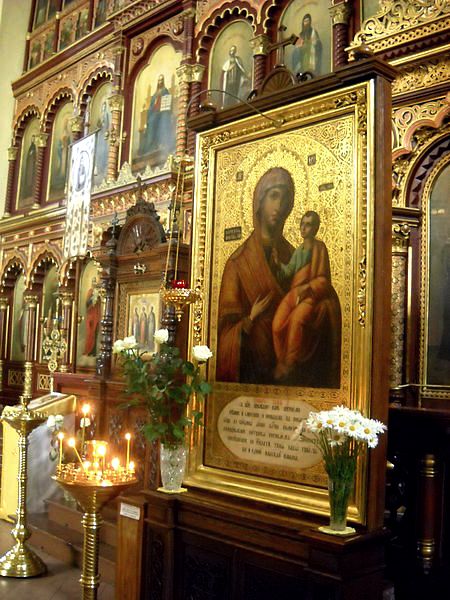 Wnętrze soboru Zaśnięcia Matki Bożej w Wilnie