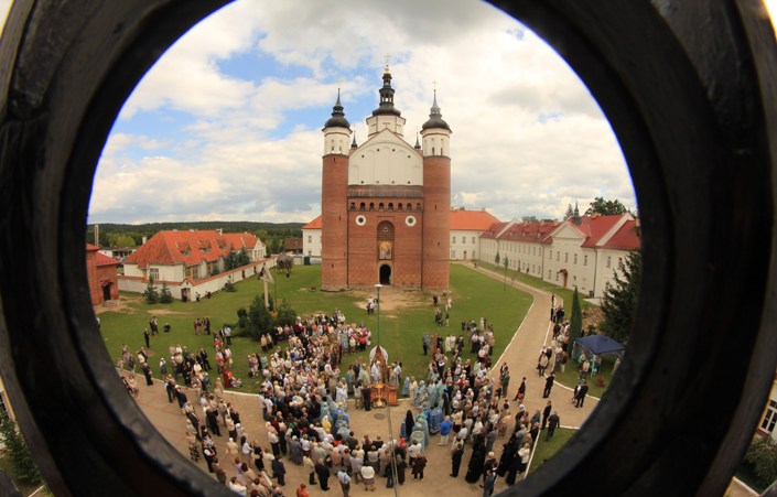 Suprasl monastery from the bell tower