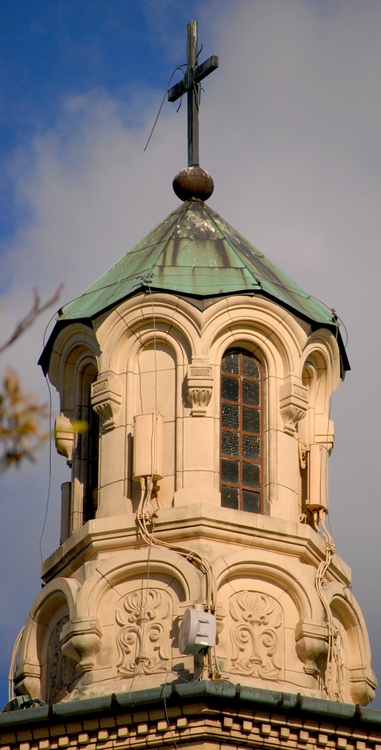 Latarnia kopuły cerkwi św. Martyniana. Dawniej byłа onа zwieńczonа kopułką cebulastą 