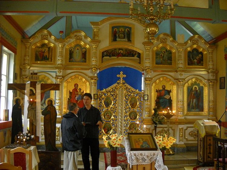 Po Świętej Liturgii w cerkwi w Ciechocinku