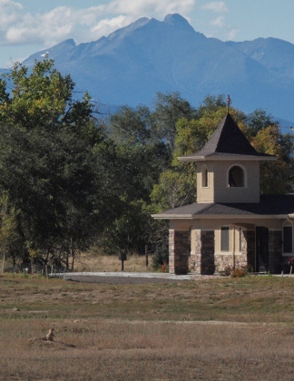 St Dimitri  Romanian Orthodox with mountain and prairie dog