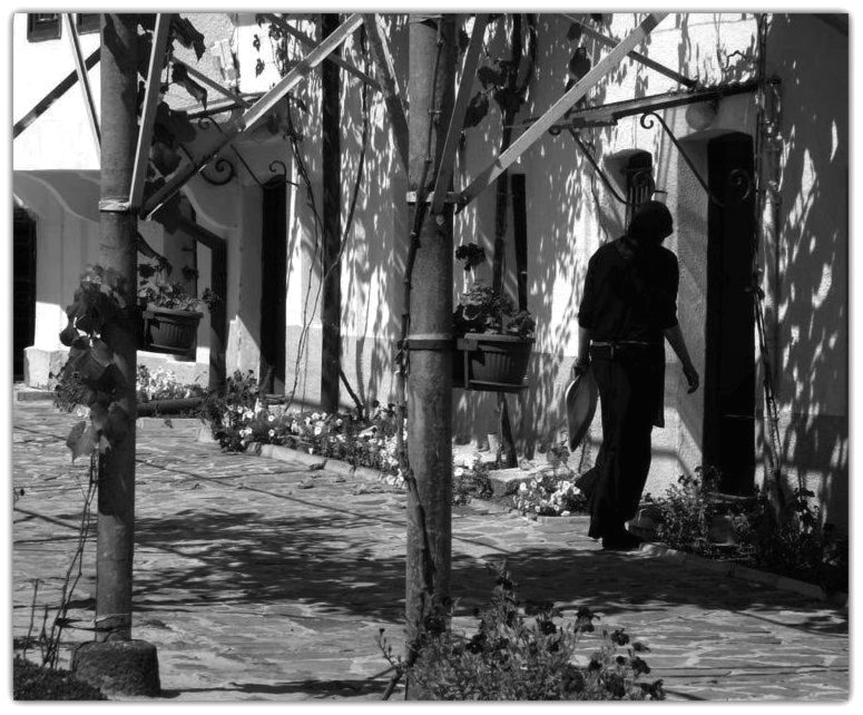 In the monastery