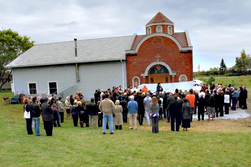 Consecration of a church  Prepodobni Simeon Mirotocivi in Sherbrooke ,Quebec province,Sept. 19.2010.