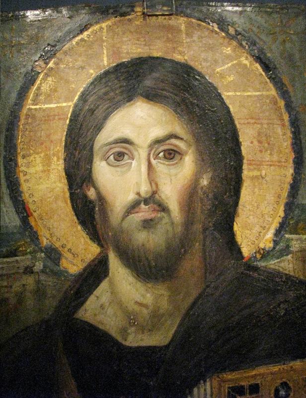 Icoana Mântuitorului la mănăstirea Sfânta Ecaterina din Muntele Sinai...