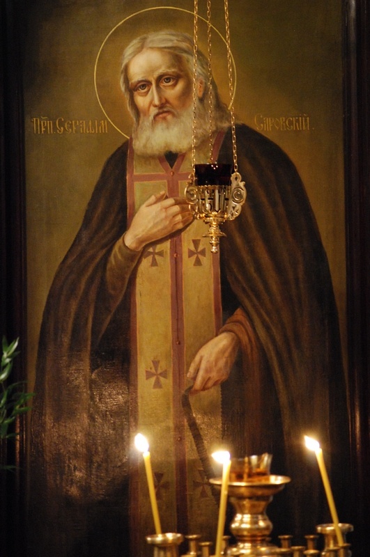 św. Serafim z Sarowa, ikona z cerkwi św. Jana Klimaka