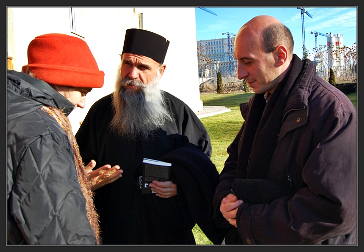 Parintele Irineu Curtescu, azi in Bucuresti 2