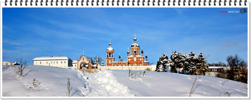 Зима - 2011 год Жадовский мужской монастырь, Казанской Иконы Божией Матери.